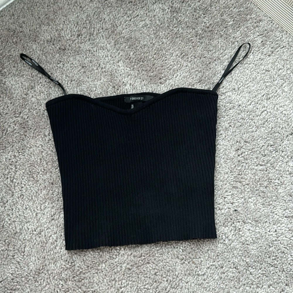 Black midi Bando top